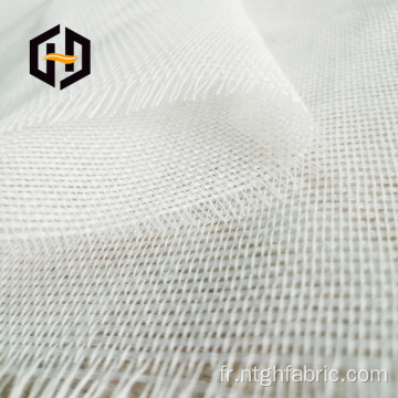 Composite de tissu gris polyester personnalisé sur sac en cuir